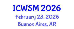 International Conference on Weblogs and Social Media (ICWSM) February 23, 2026 - Buenos Aires, Argentina