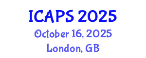 International Conference on Automated Planning and Scheduling (ICAPS) October 16, 2025 - London, United Kingdom
