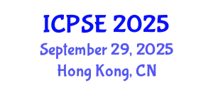 International Conference on Plasma Surface Engineering (ICPSE) September 29, 2025 - Hong Kong, China