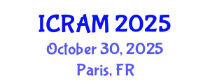 International Conference on Robotics, Automation and Mechatronics (ICRAM) October 30, 2025 - Paris, France