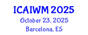International Conference on Adaptive and Integrative Water Management (ICAIWM) October 23, 2025 - Barcelona, Spain
