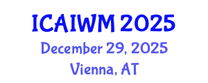 International Conference on Adaptive and Integrative Water Management (ICAIWM) December 29, 2025 - Vienna, Austria