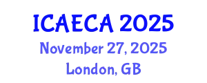 International Conference on Advanced Engineering Computing and Applications (ICAECA) November 27, 2025 - London, United Kingdom