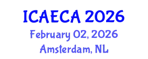 International Conference on Advanced Engineering Computing and Applications (ICAECA) February 02, 2026 - Amsterdam, Netherlands