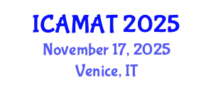 International Conference on Applied Mathematics and Approximation Theory (ICAMAT) November 17, 2025 - Venice, Italy