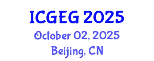 International Conference on Geotechnical Engineering and Geomechanics (ICGEG) October 02, 2025 - Beijing, China