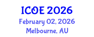 International Conference on Ocean Engineering (ICOE) February 02, 2026 - Melbourne, Australia