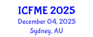 International Conference on Financial Mathematics and Engineering (ICFME) December 04, 2025 - Sydney, Australia
