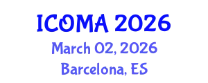 International Conference on Optical Metrology and Applications (ICOMA) March 02, 2026 - Barcelona, Spain