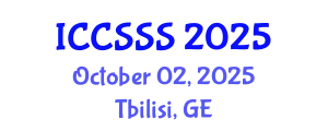 International Conference on Computer Science and Service System (ICCSSS) October 02, 2025 - Tbilisi, Georgia