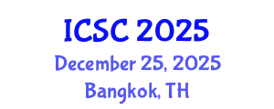International Conference on Smart Cities (ICSC) December 25, 2025 - Bangkok, Thailand