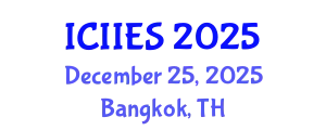 International Conference on Industrial, Information and Engineering Systems (ICIIES) December 25, 2025 - Bangkok, Thailand