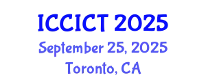 International Conference on Communication, Information and Computing Technology (ICCICT) September 25, 2025 - Toronto, Canada