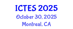 International Conference on Teaching and Education Sciences (ICTES) October 30, 2025 - Montreal, Canada