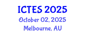 International Conference on Teaching and Education Sciences (ICTES) October 02, 2025 - Melbourne, Australia