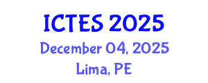 International Conference on Teaching and Education Sciences (ICTES) December 04, 2025 - Lima, Peru