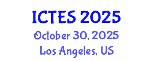 International Conference on Teaching and Education Sciences (ICTES) October 30, 2025 - Los Angeles, United States