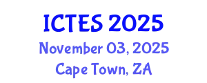 International Conference on Teaching and Education Sciences (ICTES) November 03, 2025 - Cape Town, South Africa