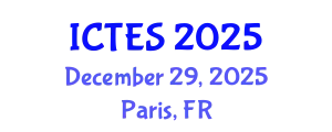 International Conference on Teaching and Education Sciences (ICTES) December 29, 2025 - Paris, France