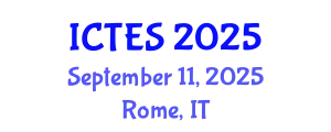 International Conference on Teaching and Education Sciences (ICTES) September 11, 2025 - Rome, Italy