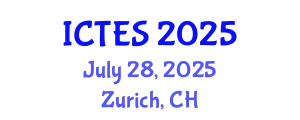 International Conference on Teaching and Education Sciences (ICTES) July 28, 2025 - Zurich, Switzerland