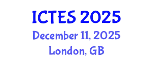 International Conference on Teaching and Education Sciences (ICTES) December 11, 2025 - London, United Kingdom