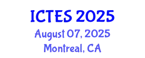 International Conference on Teaching and Education Sciences (ICTES) August 07, 2025 - Montreal, Canada