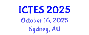 International Conference on Teaching and Education Sciences (ICTES) October 16, 2025 - Sydney, Australia