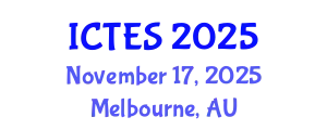 International Conference on Teaching and Education Sciences (ICTES) November 17, 2025 - Melbourne, Australia