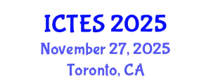International Conference on Teaching and Education Sciences (ICTES) November 27, 2025 - Toronto, Canada