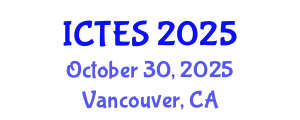 International Conference on Teaching and Education Sciences (ICTES) October 30, 2025 - Vancouver, Canada