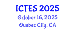 International Conference on Teaching and Education Sciences (ICTES) October 16, 2025 - Quebec City, Canada