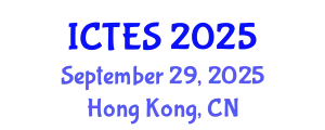 International Conference on Teaching and Education Sciences (ICTES) September 29, 2025 - Hong Kong, China