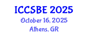 International Conference on Cognitive, Social and Behavioural Sciences (ICCSBE) October 16, 2025 - Athens, Greece