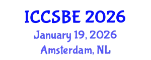International Conference on Cognitive, Social and Behavioural Sciences (ICCSBE) January 19, 2026 - Amsterdam, Netherlands