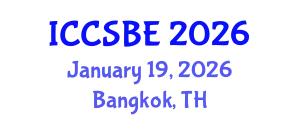 International Conference on Cognitive, Social and Behavioural Sciences (ICCSBE) January 19, 2026 - Bangkok, Thailand