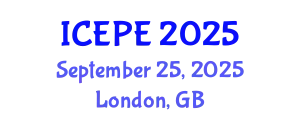 International Conference on Electrical Power Engineering (ICEPE) September 25, 2025 - London, United Kingdom