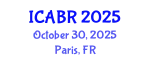 International Conference on Agricultural Biotechnology Research (ICABR) October 30, 2025 - Paris, France
