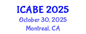 International Conference on Accounting, Business and Economics (ICABE) October 30, 2025 - Montreal, Canada