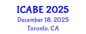 International Conference on Accounting, Business and Economics (ICABE) December 18, 2025 - Toronto, Canada