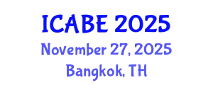 International Conference on Accounting, Business and Economics (ICABE) November 27, 2025 - Bangkok, Thailand