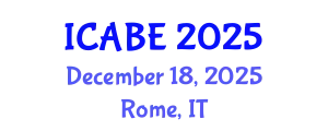 International Conference on Accounting, Business and Economics (ICABE) December 18, 2025 - Rome, Italy