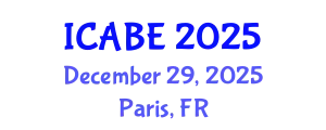 International Conference on Accounting, Business and Economics (ICABE) December 29, 2025 - Paris, France