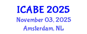 International Conference on Accounting, Business and Economics (ICABE) November 03, 2025 - Amsterdam, Netherlands