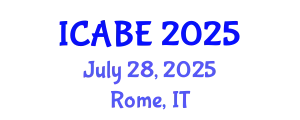 International Conference on Accounting, Business and Economics (ICABE) July 28, 2025 - Rome, Italy