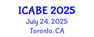 International Conference on Accounting, Business and Economics (ICABE) July 24, 2025 - Toronto, Canada