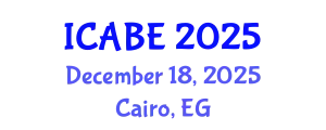 International Conference on Accounting, Business and Economics (ICABE) December 18, 2025 - Cairo, Egypt