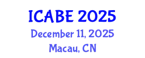 International Conference on Accounting, Business and Economics (ICABE) December 11, 2025 - Macau, China