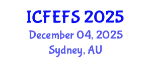 International Conference on Forecasting Economic and Financial Systems (ICFEFS) December 04, 2025 - Sydney, Australia