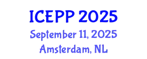 International Conference on Environment Pollution and Prevention (ICEPP) September 11, 2025 - Amsterdam, Netherlands